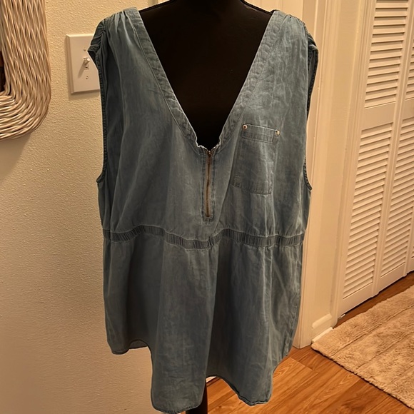 Miss Lili denim tunic - Picture 1 of 5